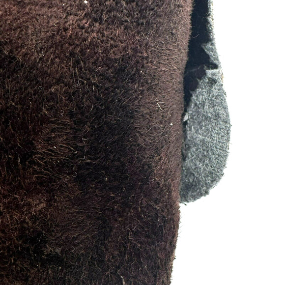 JONES BOOTMAKER | Women's 8 Dark Brown Knee High Zip up Wedge‎ Heel Suede Boots - Picture 8 of 14